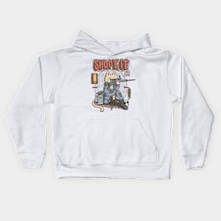 sniper cat Kids Hoodie